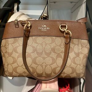 Coach Satchel Crossbody Carryall Purse + Matching Wallet